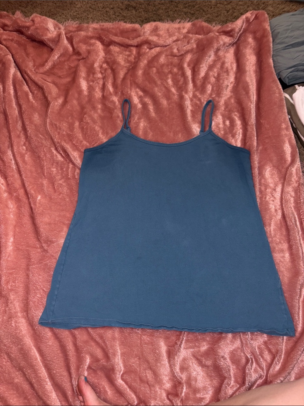 torrid Teal Spaghetti Strap Scoop Neck Cami